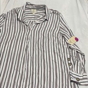 Long sleeve stripped shirt